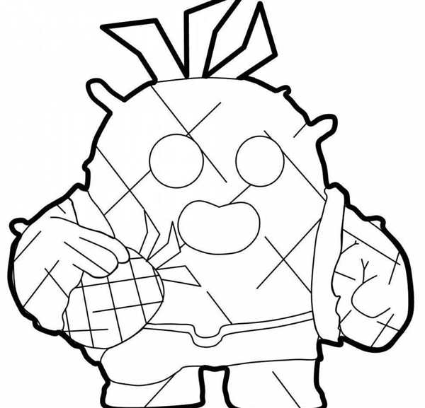 Brawl Stars Darryl раскраска