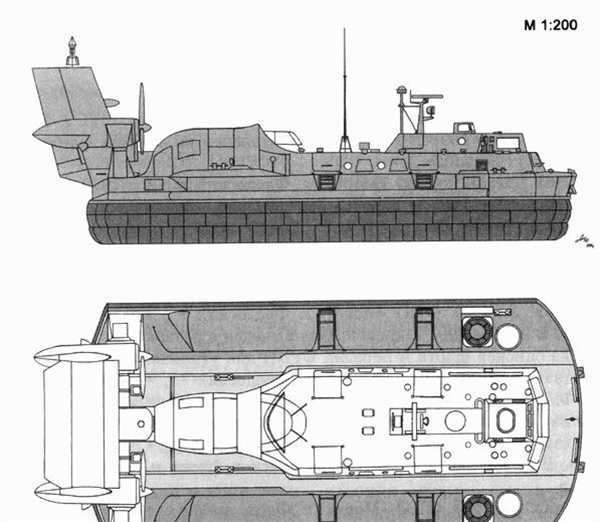 Раскраска Десантного Катера Мурена