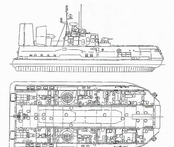 Раскраска Десантного Катера Мурена