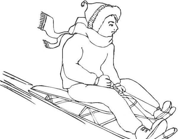 Зимняя раскраска
