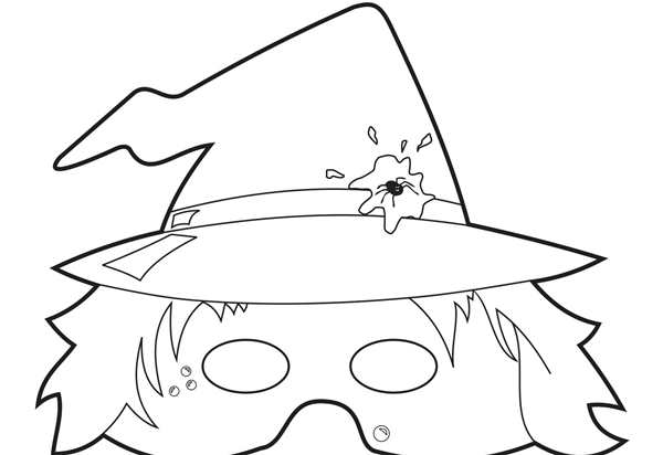 Хэллоуин раскраска Treak or treat