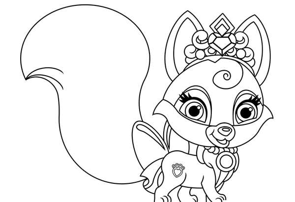 Раскраска Enchantimals Уинсли Вульф