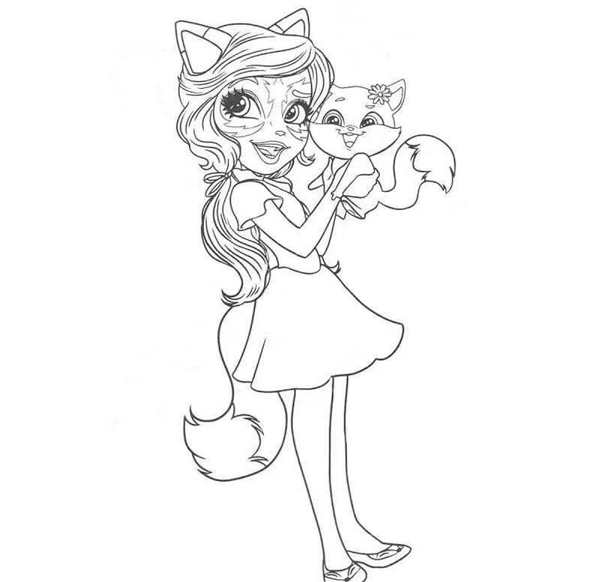 Enchantimals куклы раскраска