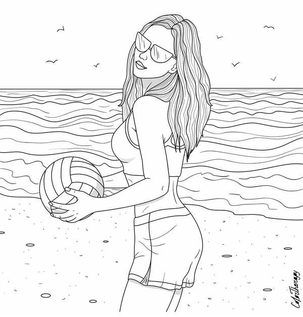 Рисунок отдых на море
