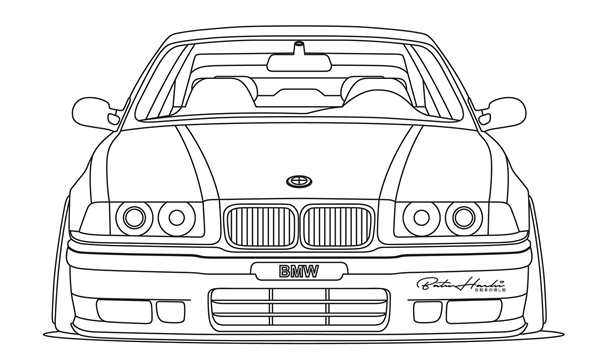 BMW m5 f90 скетч