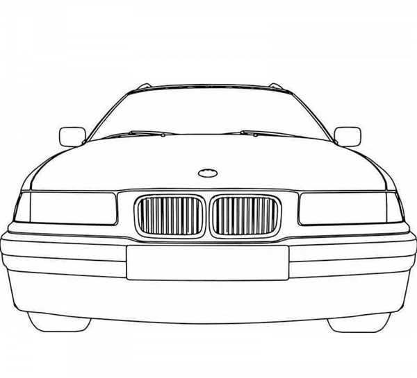Раскраска БМВ м3 GTR