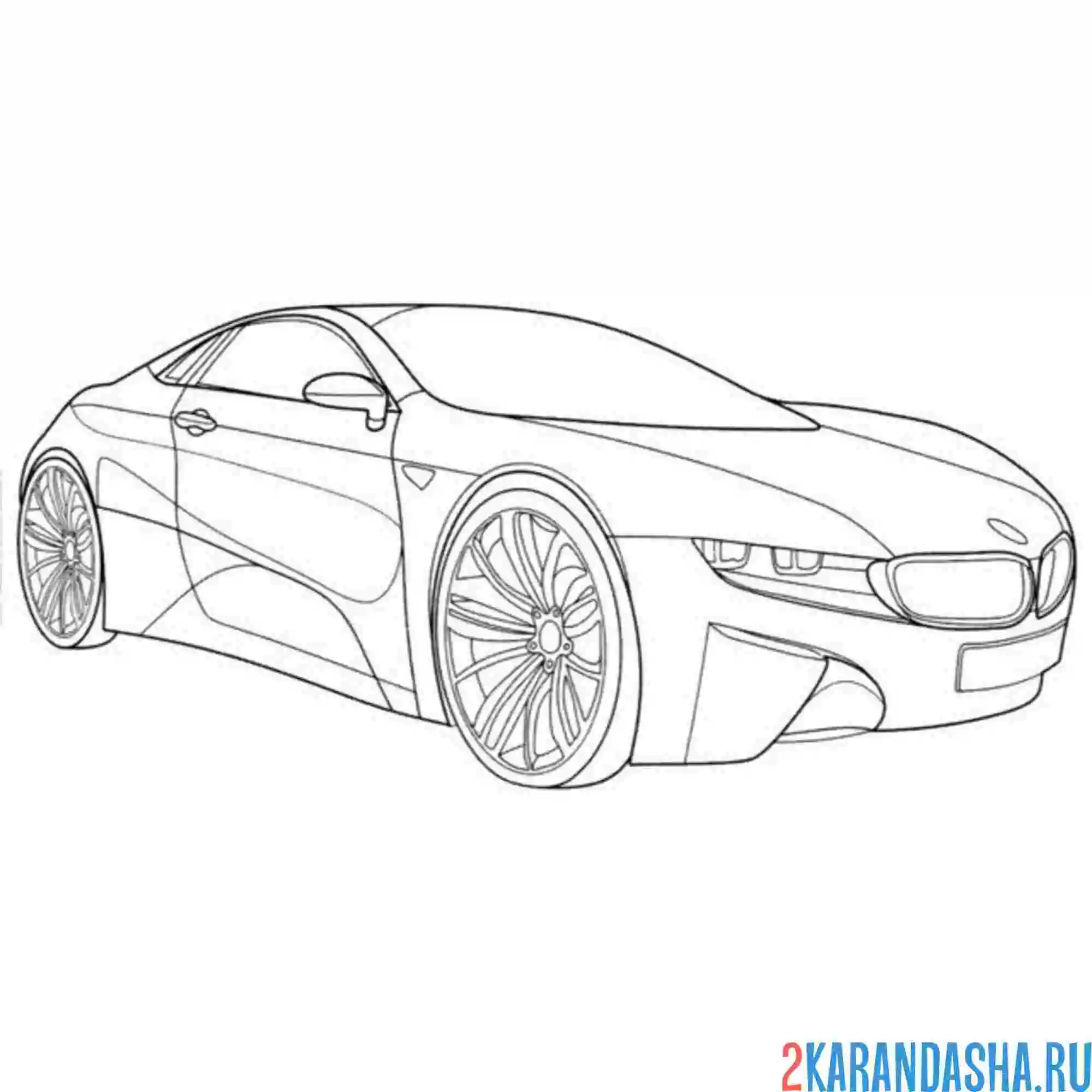 BMW m5 e60 рисунок
