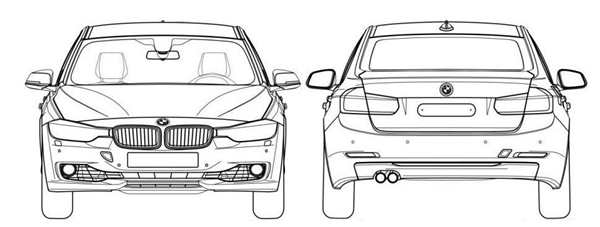 BMW m5 f90 рисунок