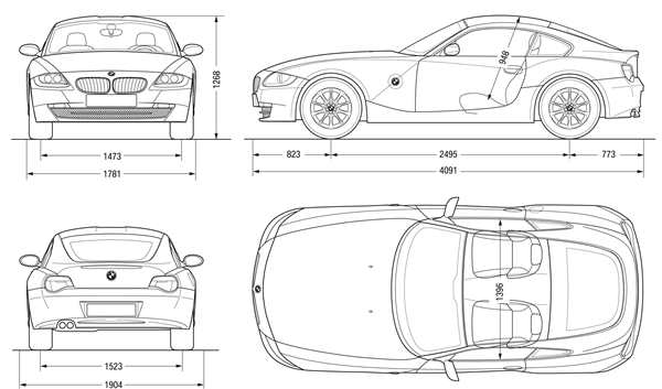 Раскраска для BMW Z4 Купе