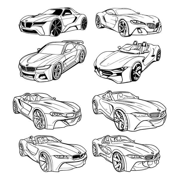 Раскраска для BMW Z4 Купе