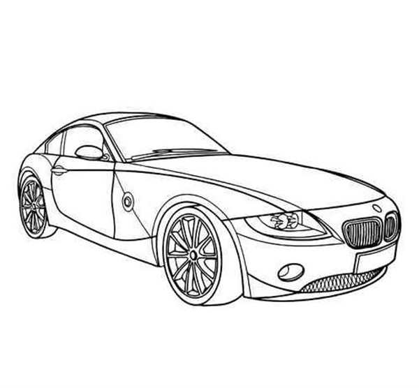 Раскраска для BMW Z4 Купе