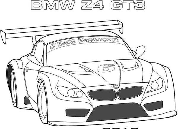 Раскраска для BMW Z4 Купе