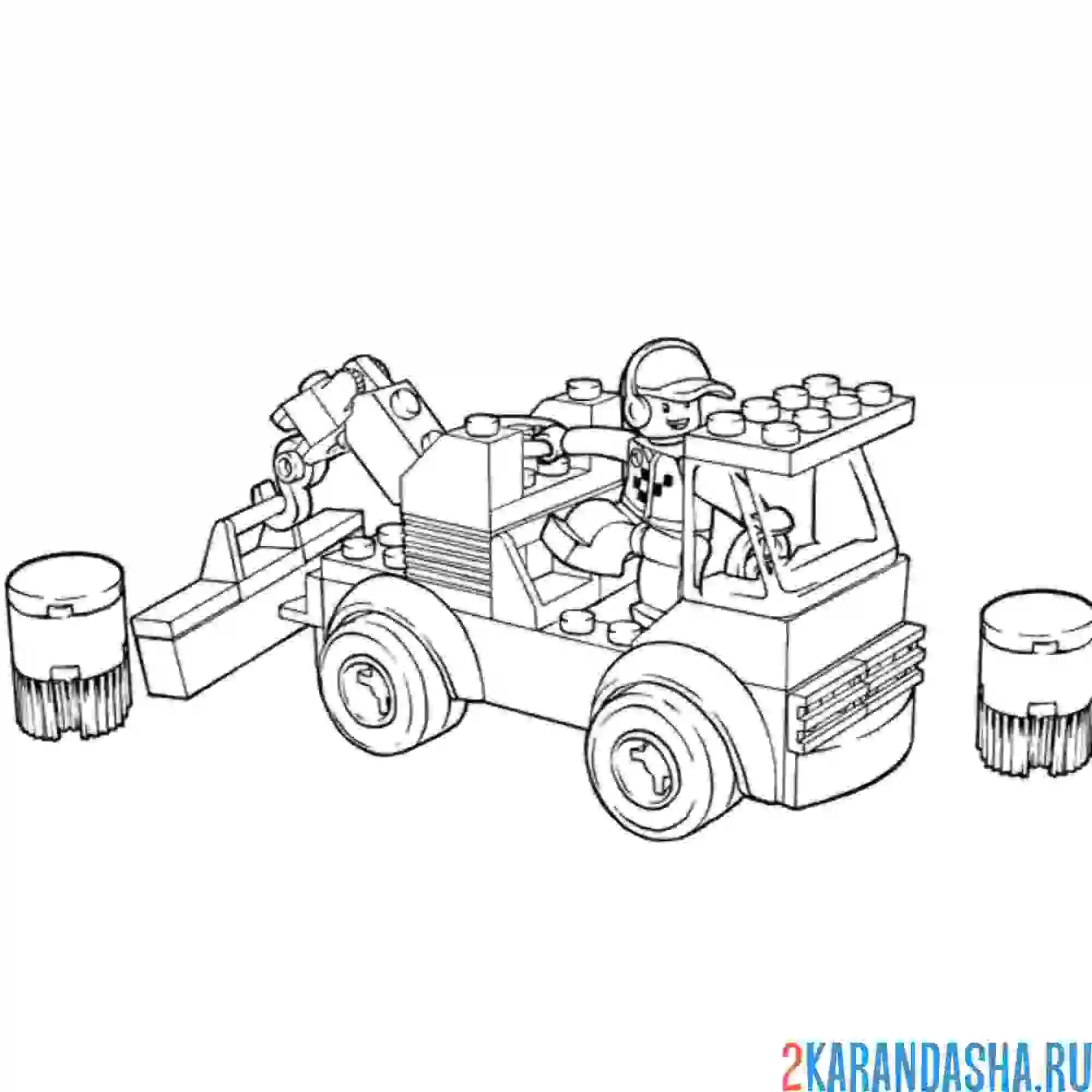 Раскраска LEGO City полиция