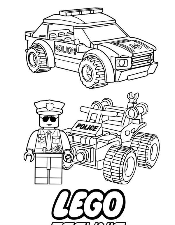 Раскраска LEGO Police