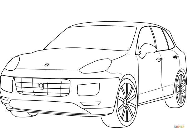 Раскраска Порше 911