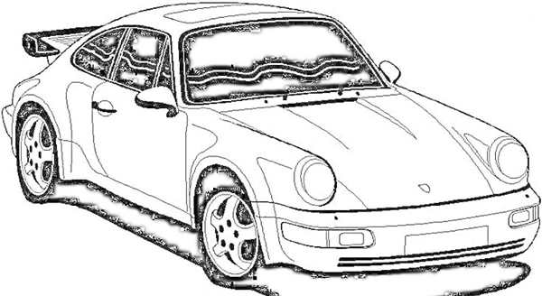 Раскраски машины Порше 911