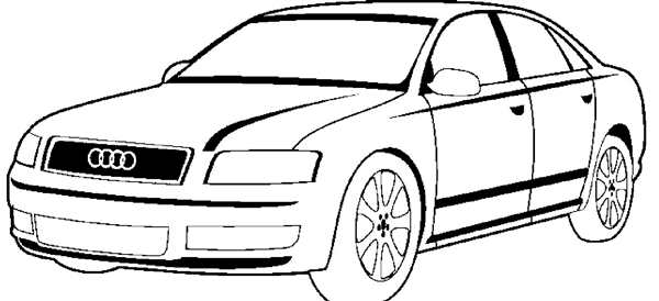 Раскраска Audi r8 гоночная