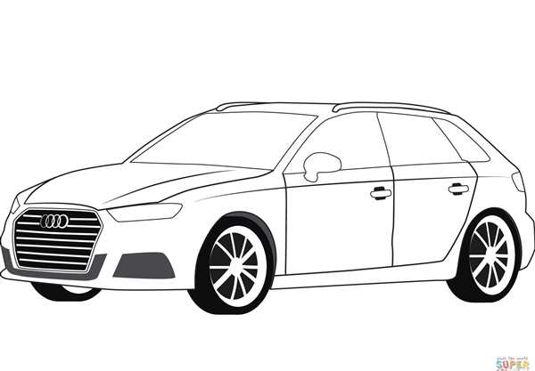 Раскраска Audi a6 c7