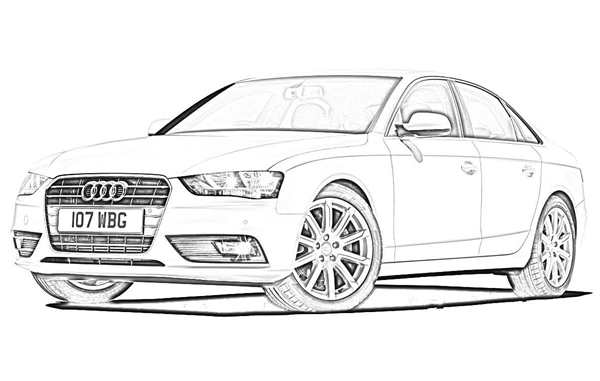 Audi rs6 рисунок
