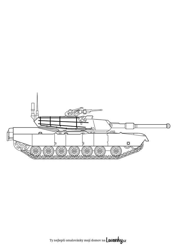 Раскраска для детского творчества Танк Leopard 2 A5