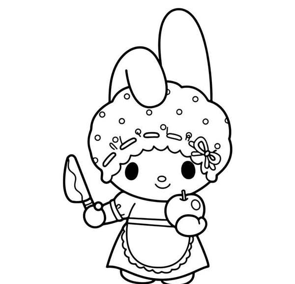 My Melody Kuromi раскраска