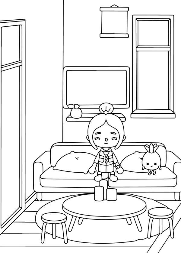 Toca Life World раскраска