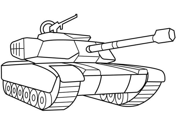 Раскраска танк т34 Военная техника