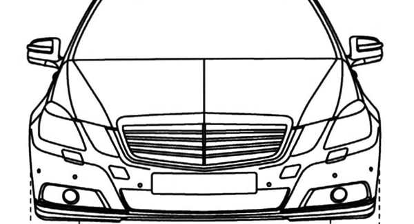 Раскраска Мерседес w204