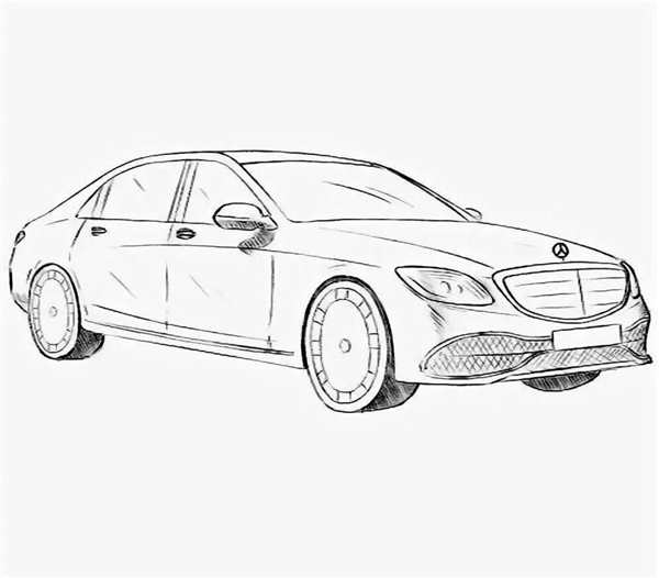 Раскраска Мерседес CLS 63