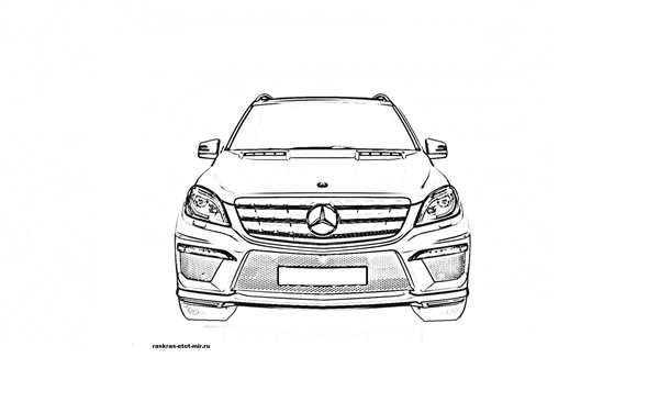 Чертеж машины Мерседес w203