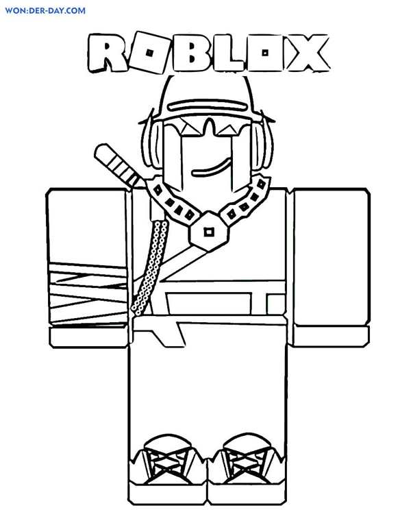 Roblox раскраска
