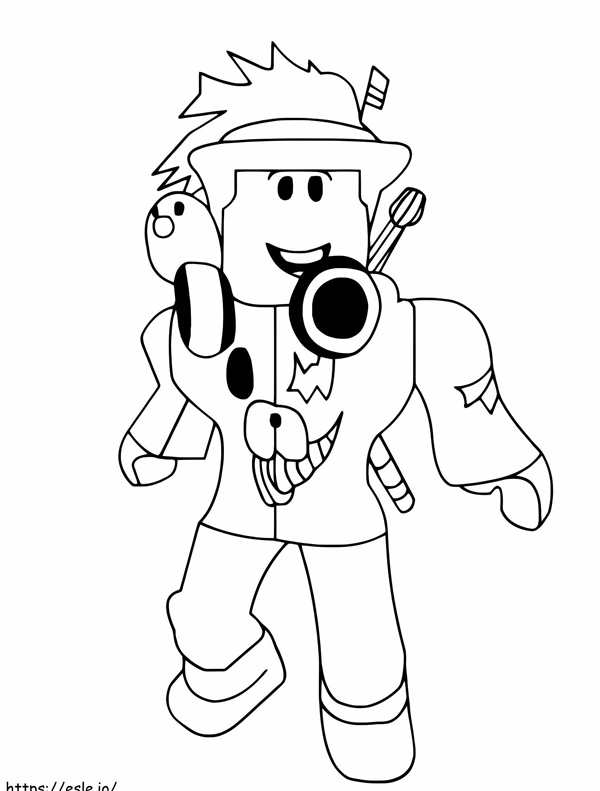 Раскраска Roblox Квин