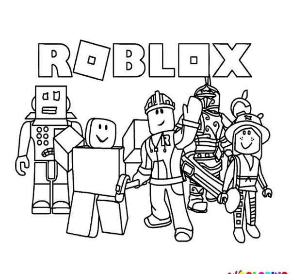 Раскраска для Робlox Дом С Садом на Перевернутых Улицах