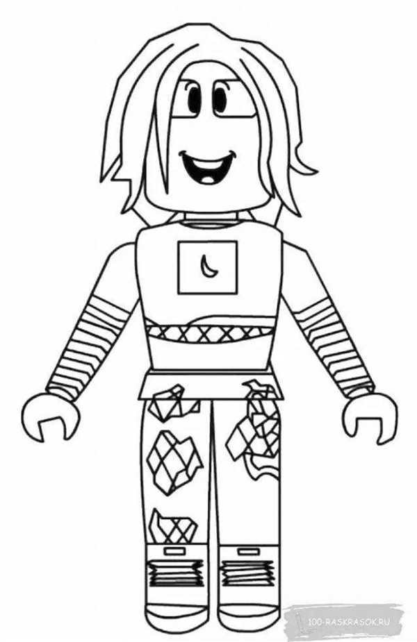Roblox NOOB раскраска