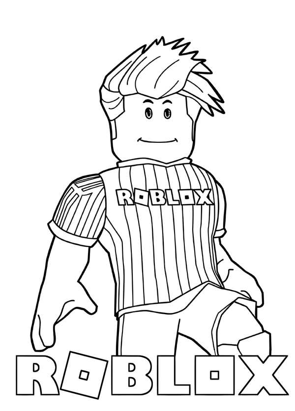 Раскраска для Рoblox Нуба