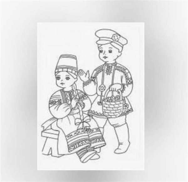 Для разукрашивания Масленица