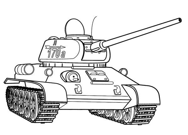 Раскраска для Среднего Танка M4
