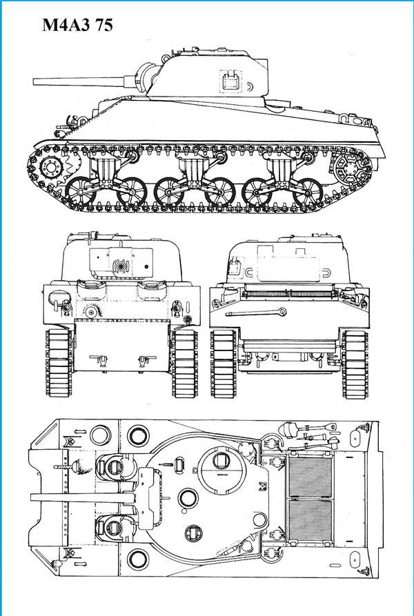 Раскраска для Среднего Танка M4
