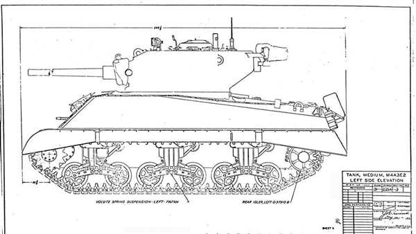 Раскраска для Среднего Танка M4