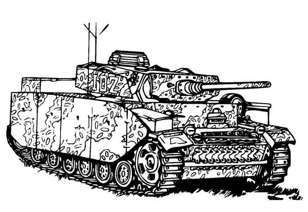 Раскраска для танка T55 А41 Центурион MK13