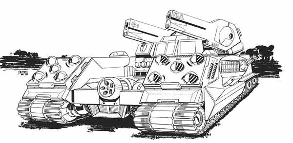 Раскраска для танка T55 А41 Центурион MK13