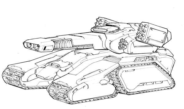 Раскраска для танка T55 А41 Центурион MK13