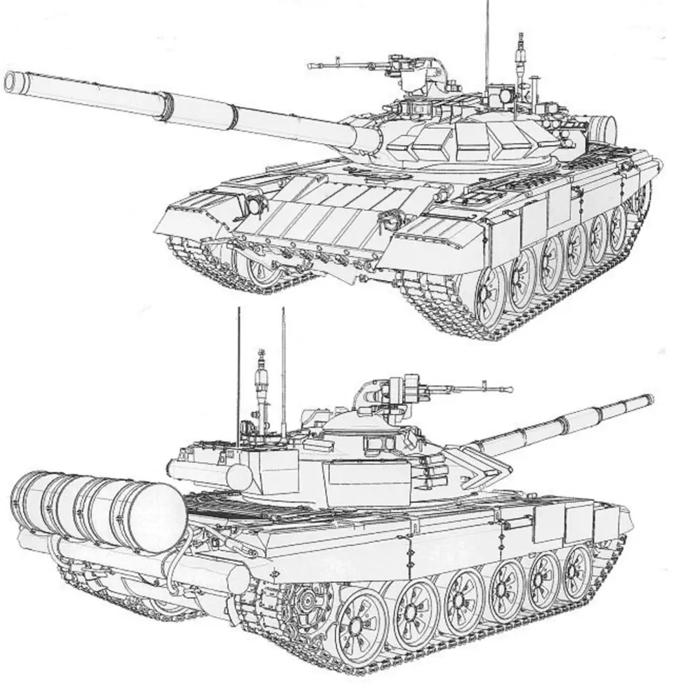 Танк т-80 раскраска
