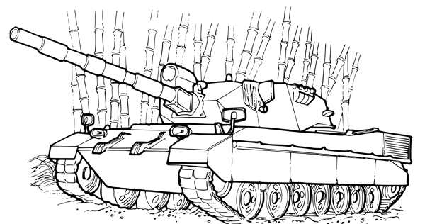 Танк т-80 раскраска
