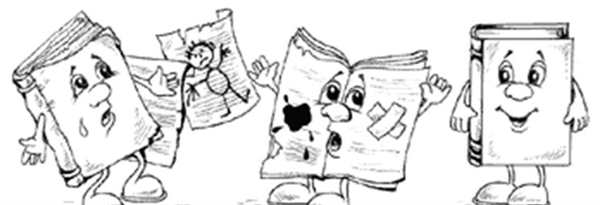 Книжка черно белая