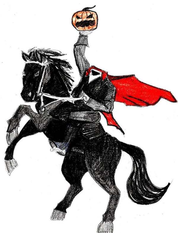 Всадник без головы раскраска
