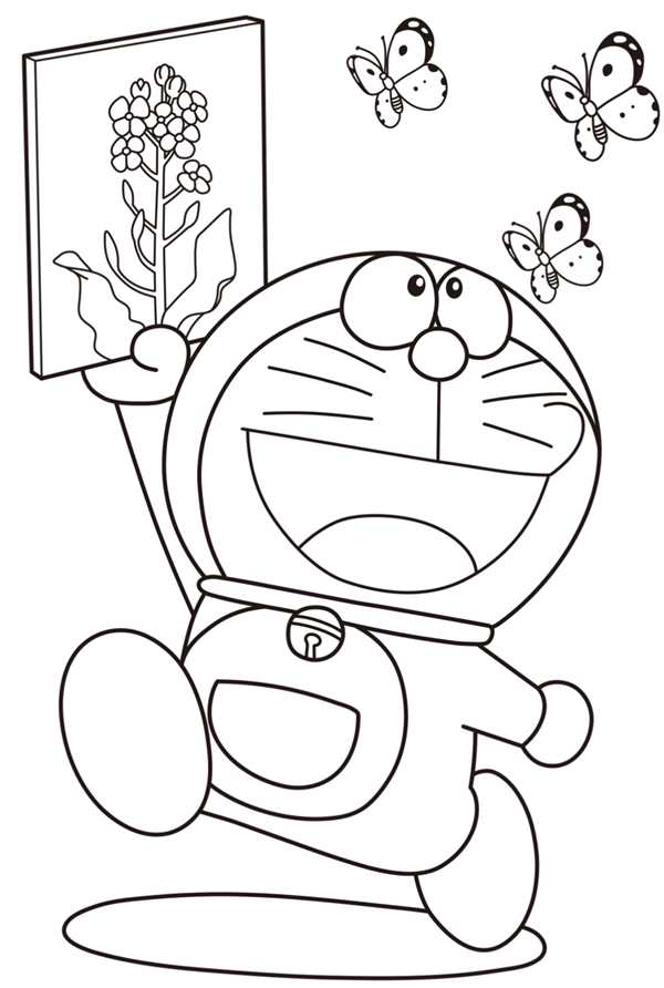 Doraemon рисунок карандашом
