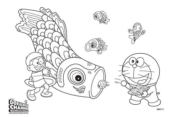 Doraemon раскраска