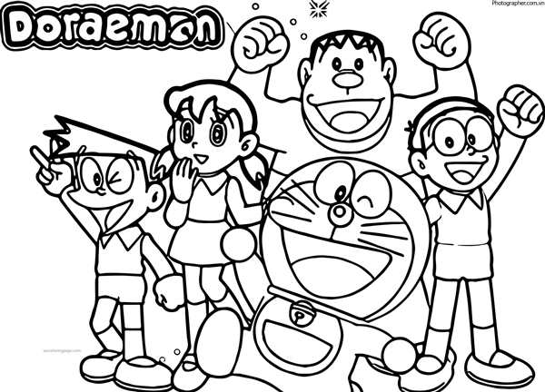 Doraemon раскраска