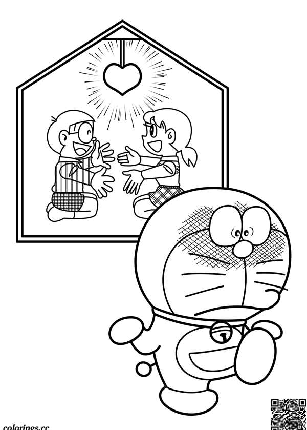 Doraemon Shizuka Color